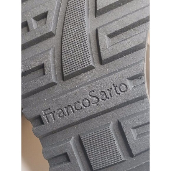 Franco Sarto Sz 5.5 Carolynn Loafers Metallic Pewter Silver w/ Tassels Lugg Sole - Picture 12 of 16